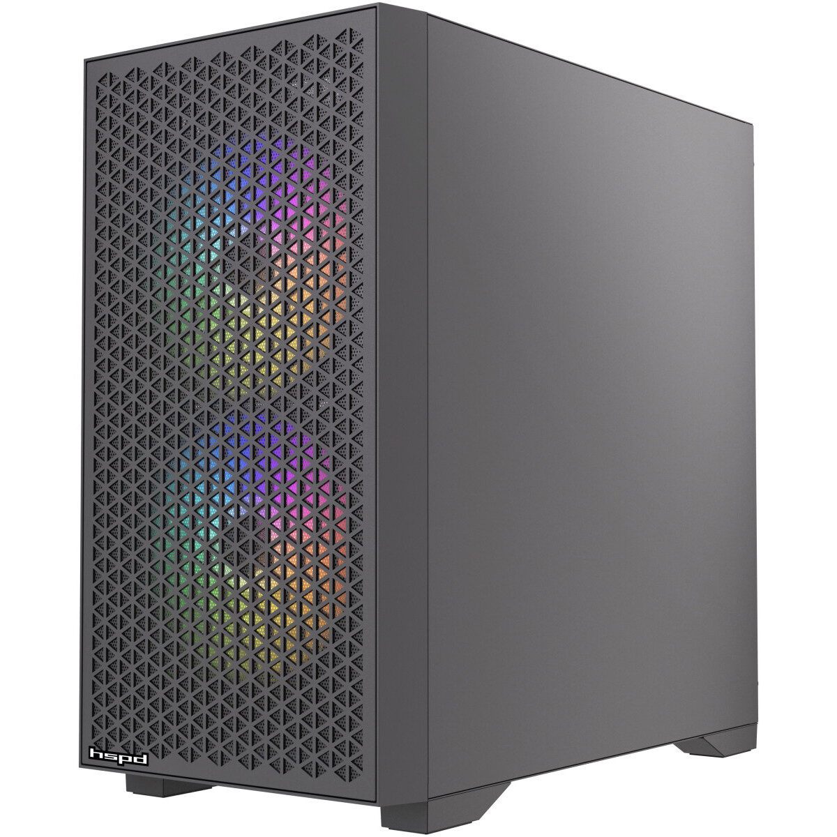 Корпус HSPD M335-TGBK-ARGB Black — изображение 2