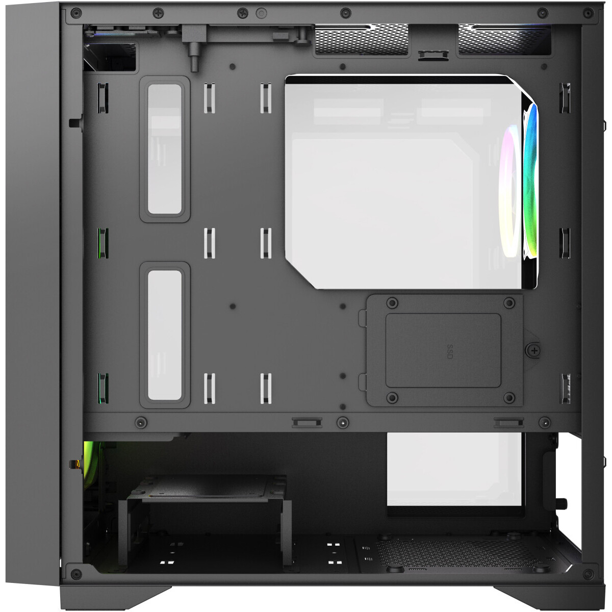 Корпус HSPD M335-TGBK-ARGB Black — изображение 5