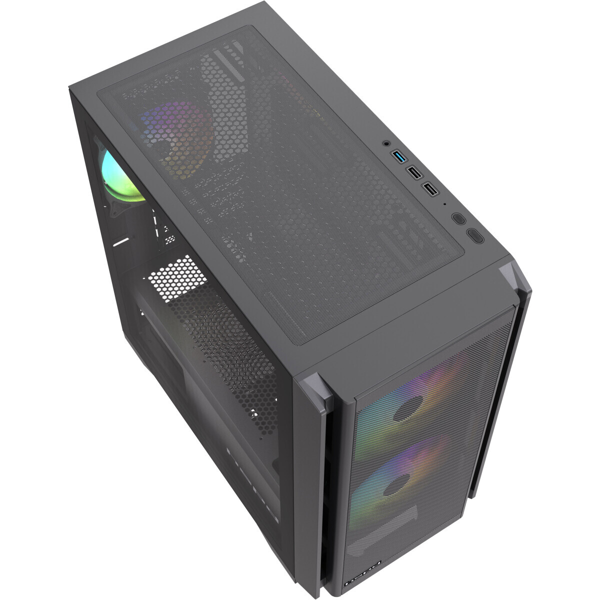 Корпус HSPD M336-TGBK-ARGB Black — изображение 3