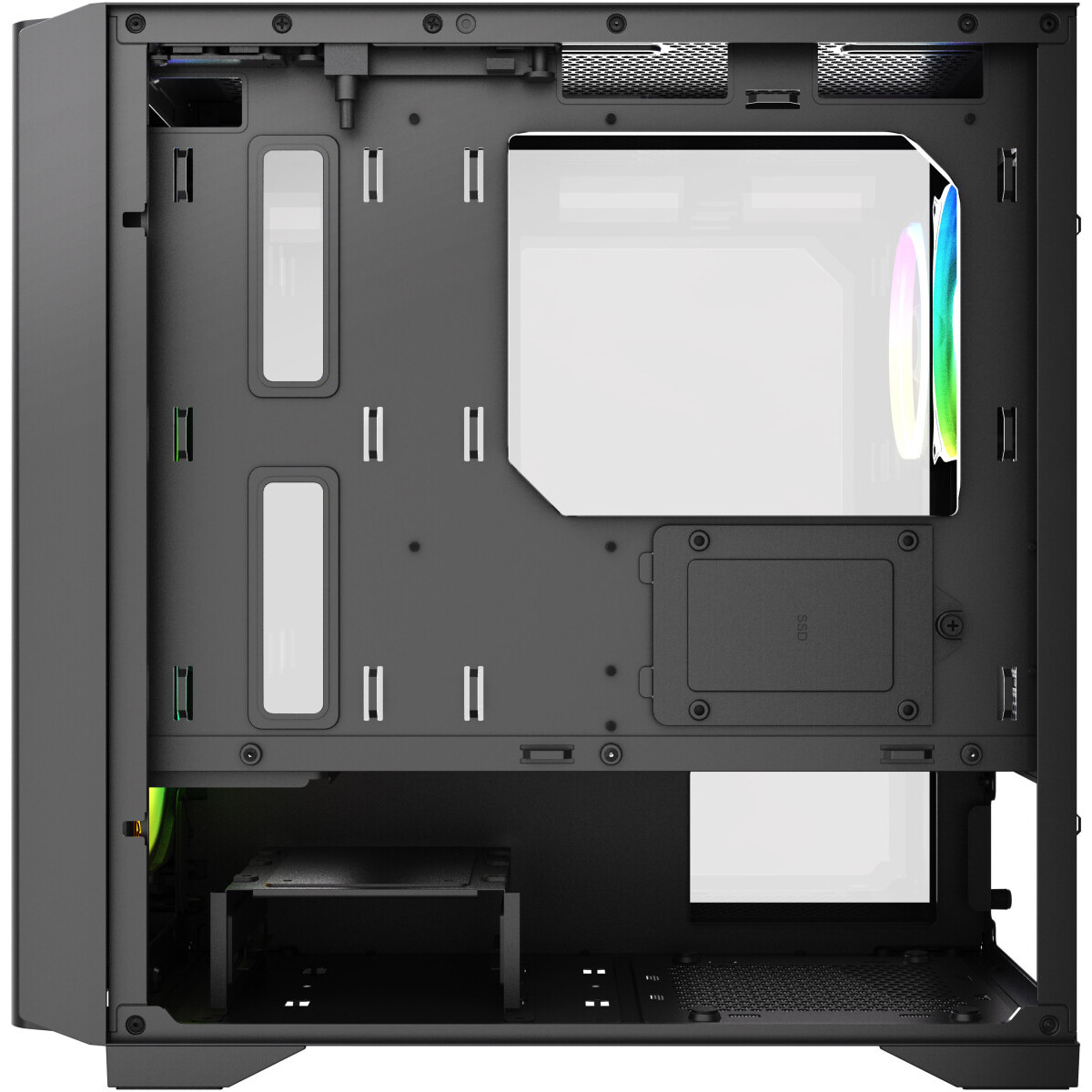 Корпус HSPD M336-TGBK-ARGB Black — изображение 5