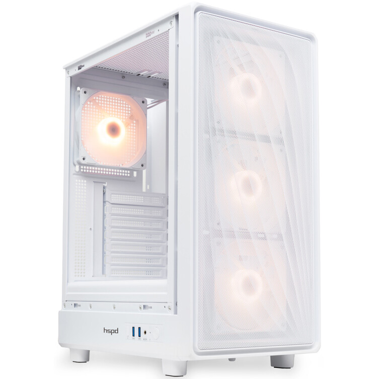 Корпус HSPD M510-TGWH-ARGB White — изображение 4