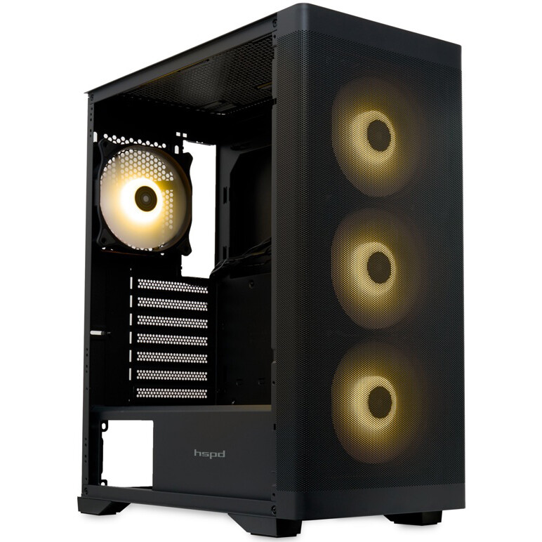 Корпус HSPD M520-TGBK-ARGB Black — изображение 2