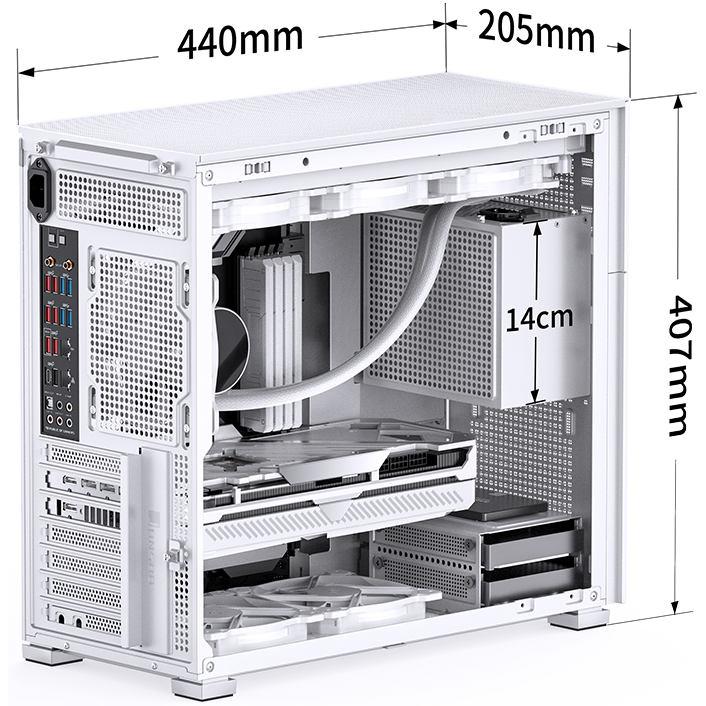 Корпус Jonsbo D41 Mesh White — изображение 2