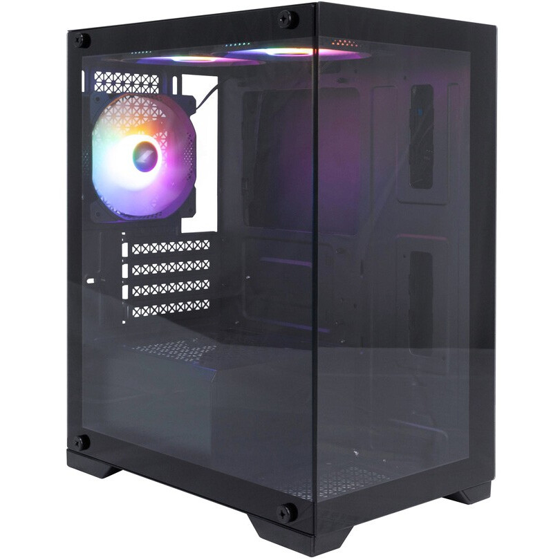 Корпус mATX 1STPLAYER Mi2-BK-3F1