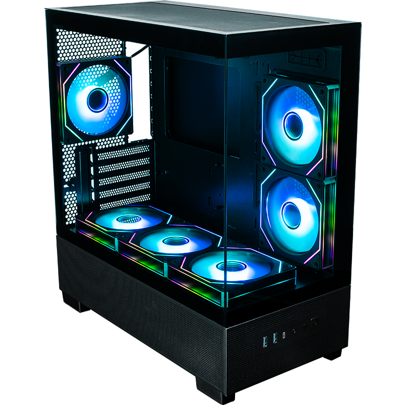 Корпус mATX Xastra Q500M-6FM12A-C10-UC — изображение 6