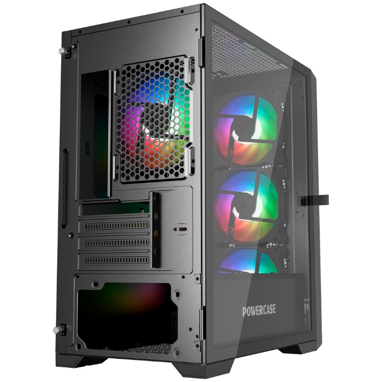 Корпус Powercase Alisio Micro X4B V2 Black — изображение 3