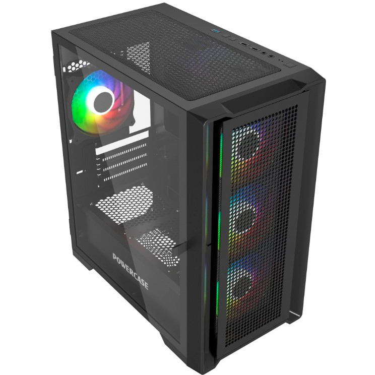 Корпус Powercase Alisio Micro X4B V2 Black — изображение 5