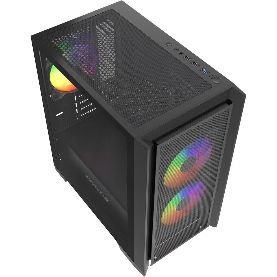 Корпус Powercase Alisio Micro Z3B ARGB V2 Black — изображение 4