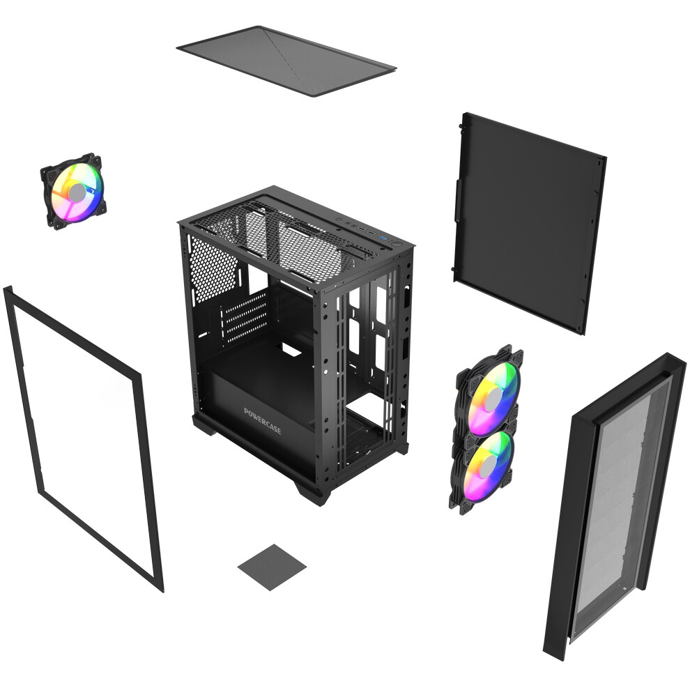 Корпус Powercase Alisio Micro Z3B ARGB V2 Black — изображение 8