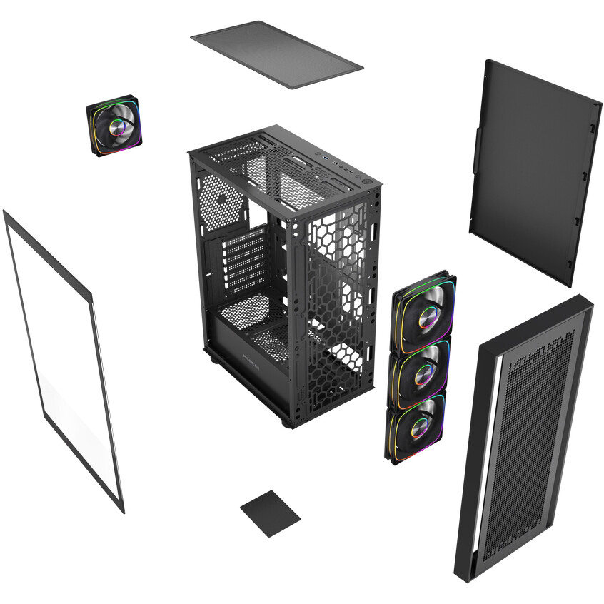 Корпус Powercase ByteFlow Black V2 — изображение 8