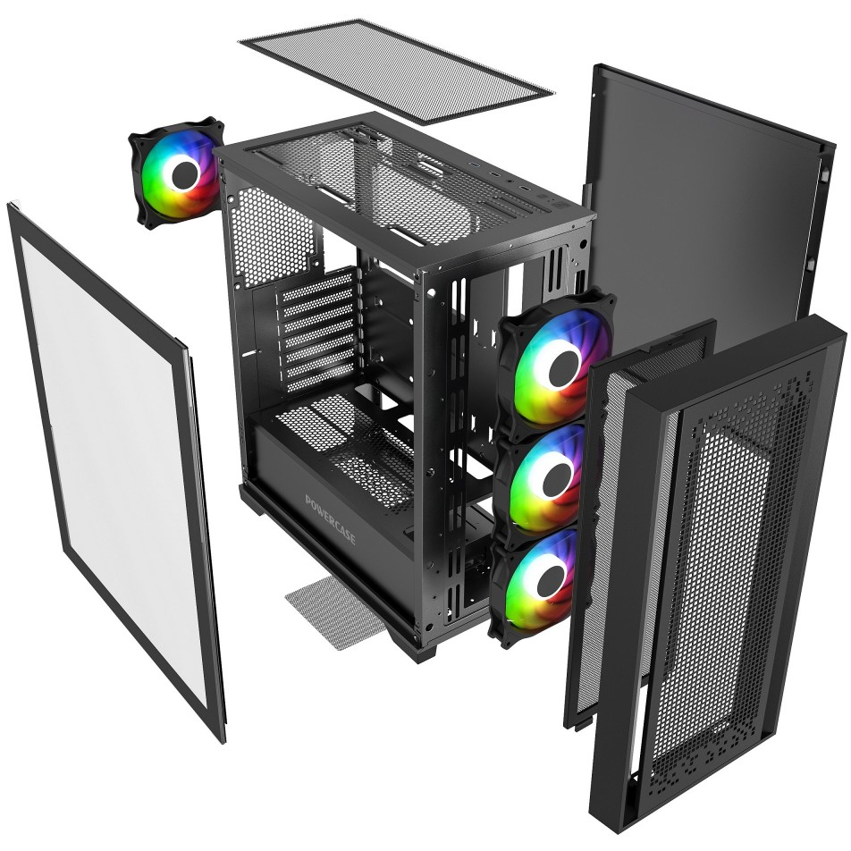 Корпус Powercase ByteFlow Micro Black — изображение 8