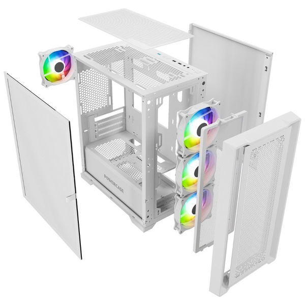 Корпус Powercase ByteFlow Micro White — изображение 5