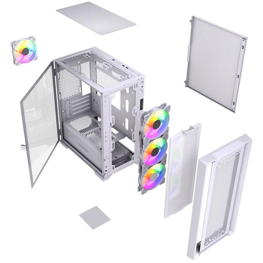 Корпус Powercase ByteFlow Micro White LE — изображение 8
