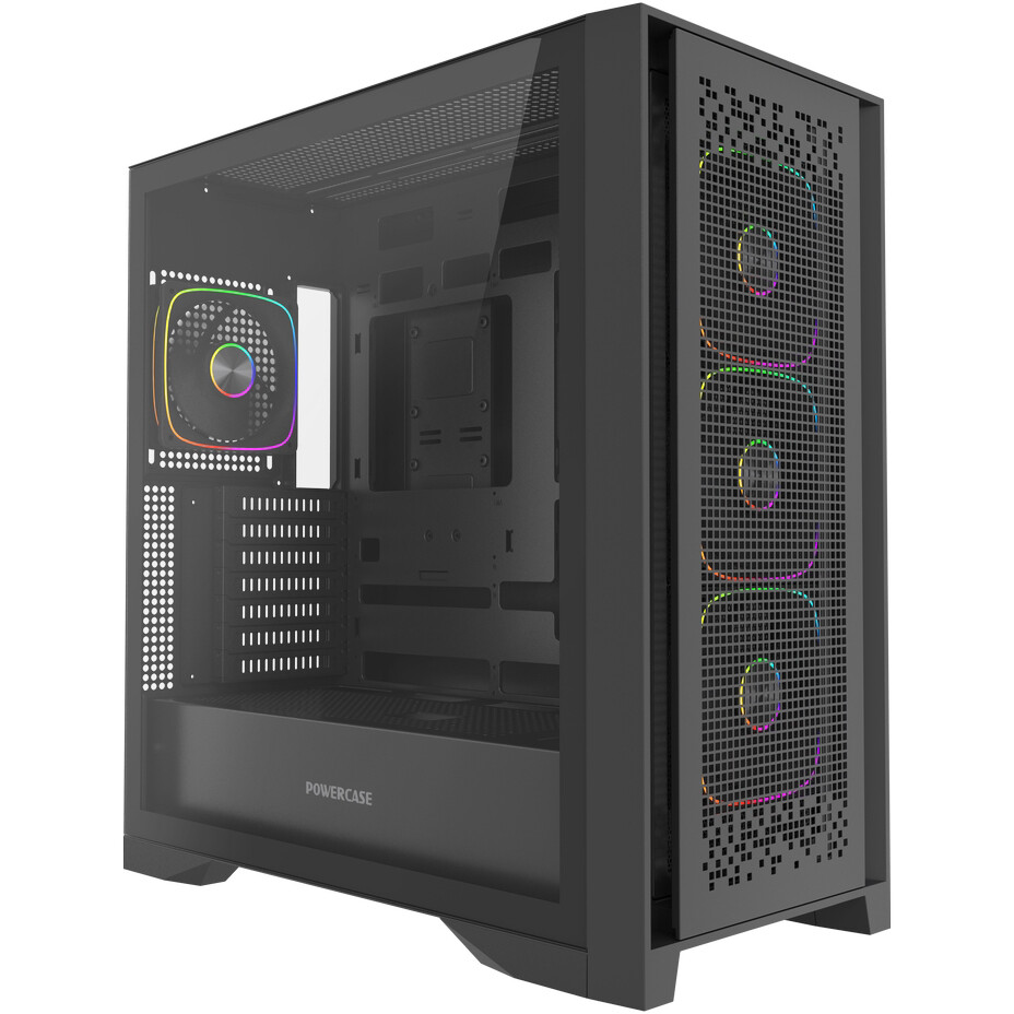 Корпус Powercase ByteFlow Pro ARGB Black