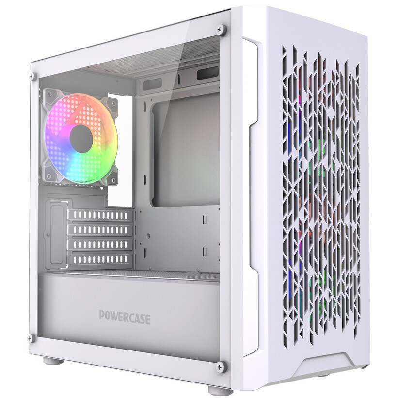 Корпус Powercase Mistral Micro D3W ARGB V2 White