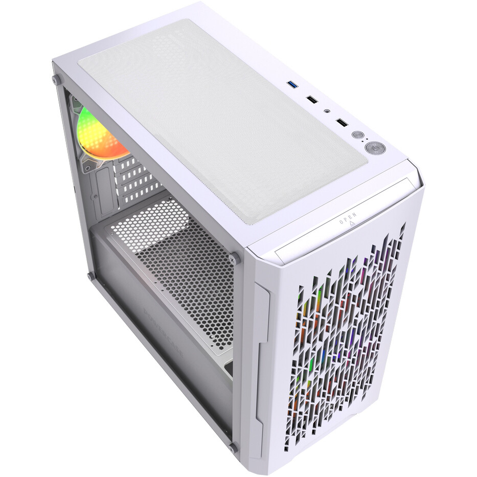 Корпус Powercase Mistral Micro D3W ARGB V2 White — изображение 4