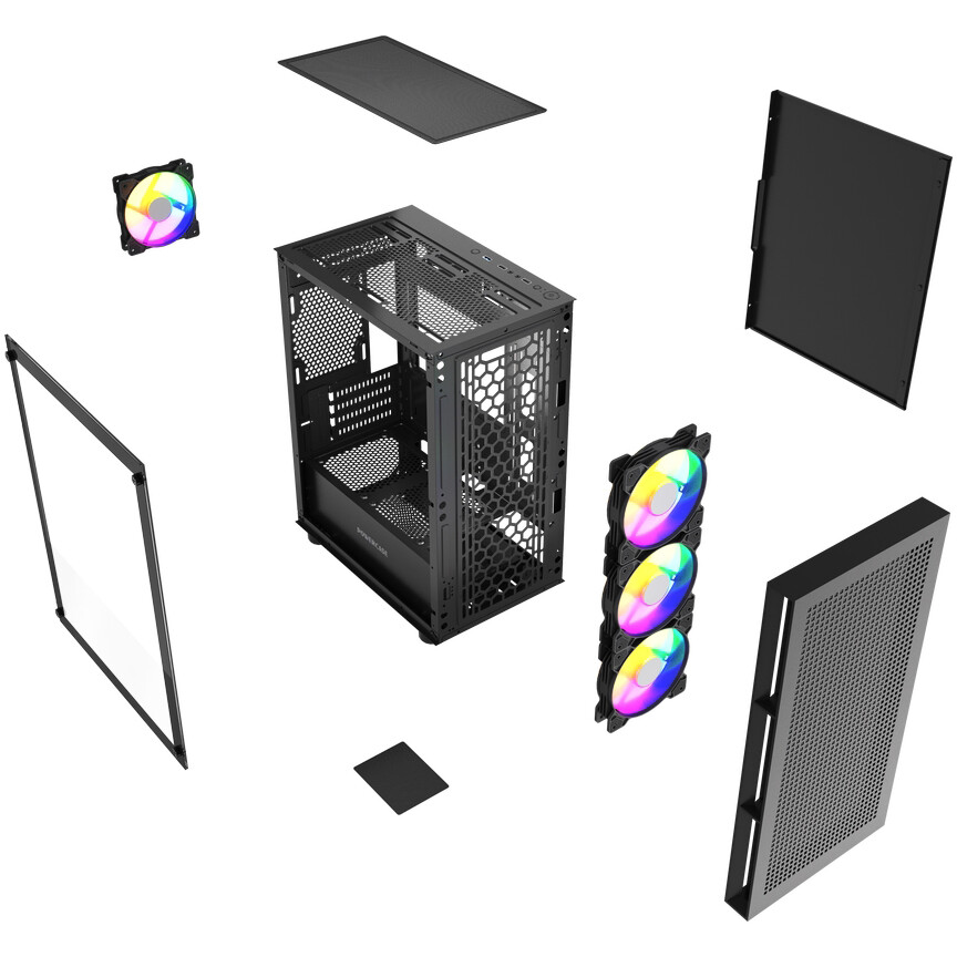 Корпус Powercase Mistral Micro EM17 Black — изображение 7