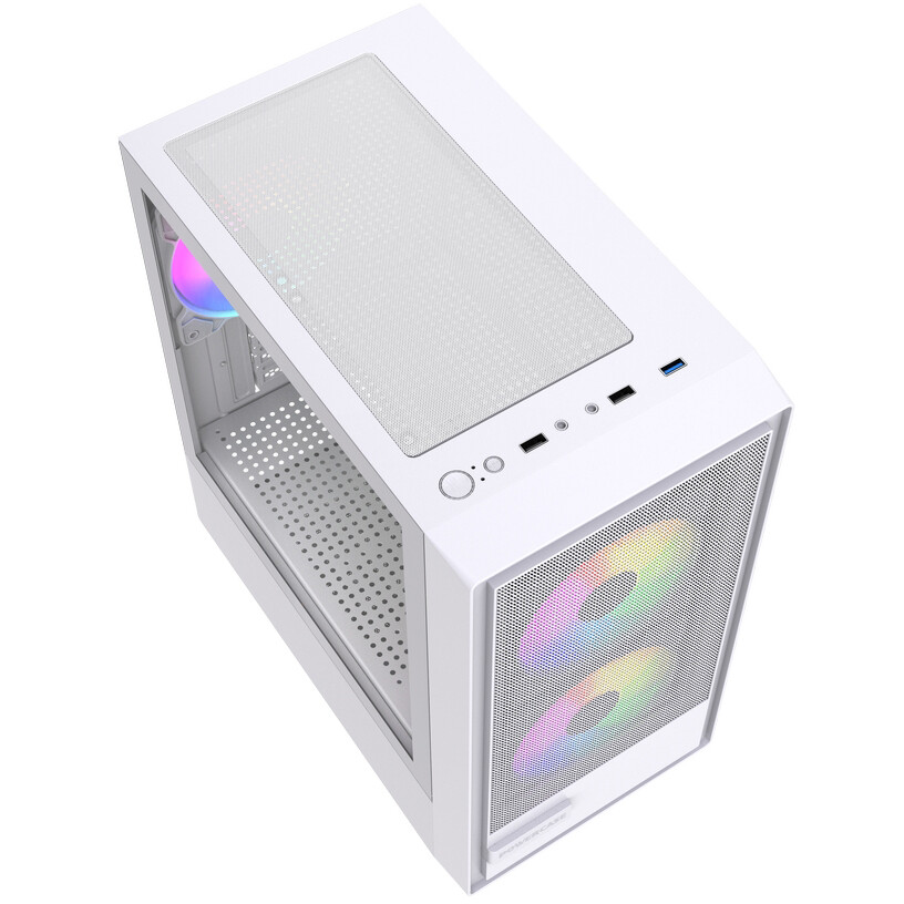 Корпус Powercase Mistral Micro SM02 ARGB White — изображение 4
