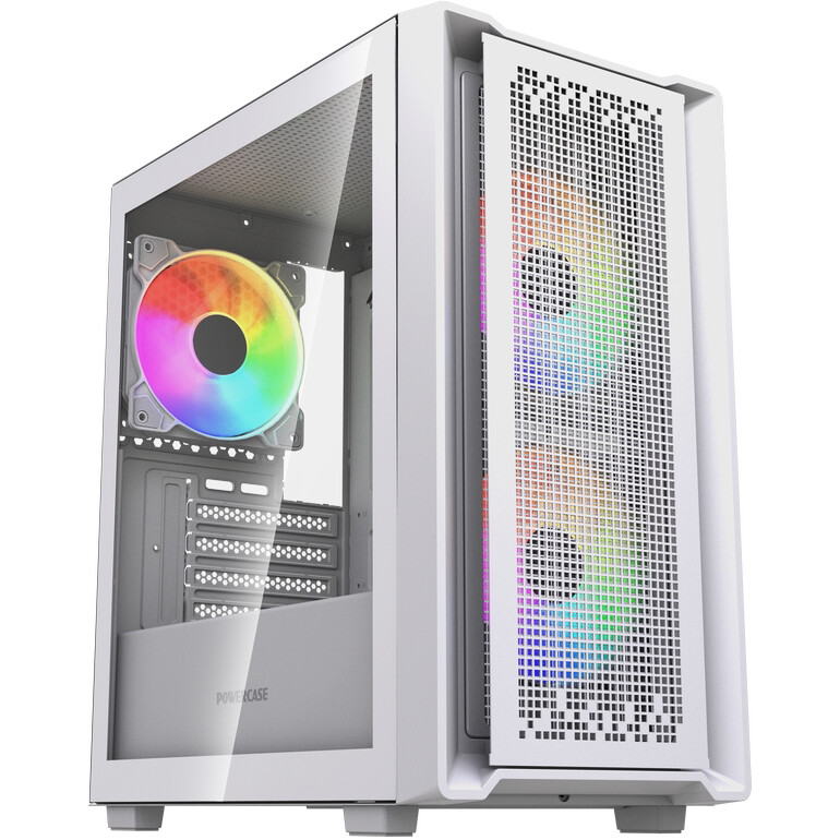 Корпус Powercase Mistral Micro SM04 ARGB White