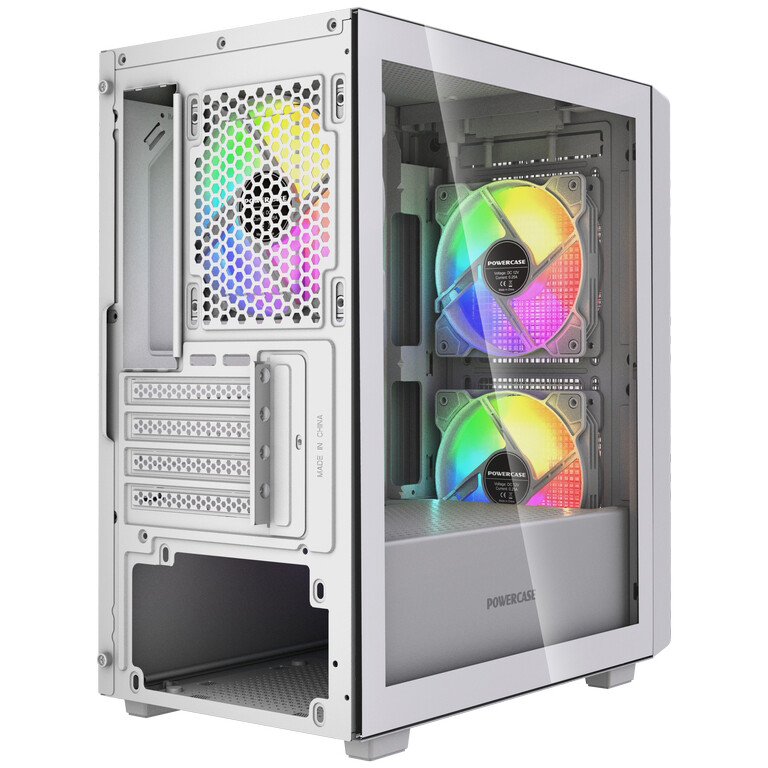 Корпус Powercase Mistral Micro SM04 ARGB White — изображение 5