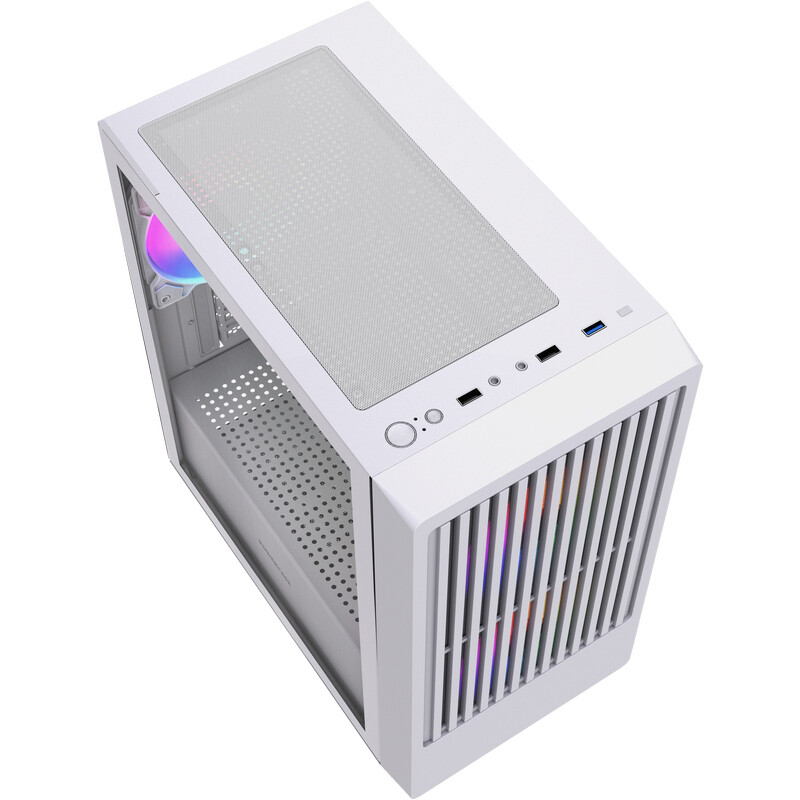 Корпус Powercase Mistral Micro SM07 ARGB White — изображение 4