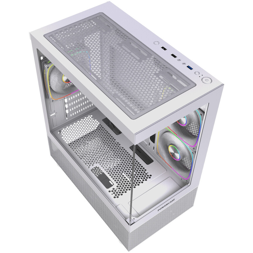 Корпус Powercase Vision Micro M2 ARGB White — изображение 6