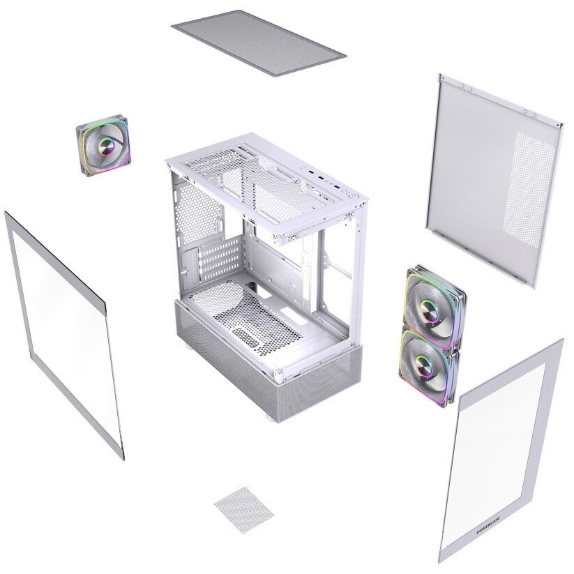 Корпус Powercase Vision Micro M2 ARGB White — изображение 7