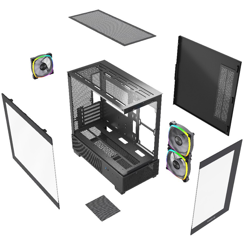 Корпус Powercase Vision Micro M3B Black — изображение 8