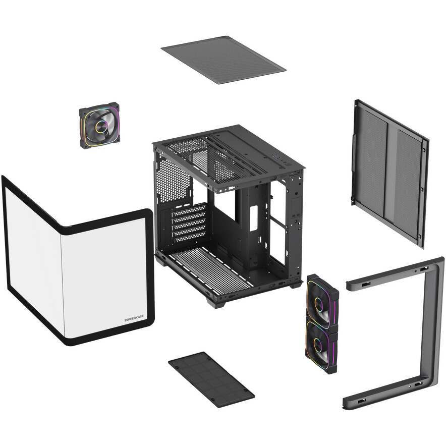 Корпус Powercase Vision Micro M5B Black — изображение 8