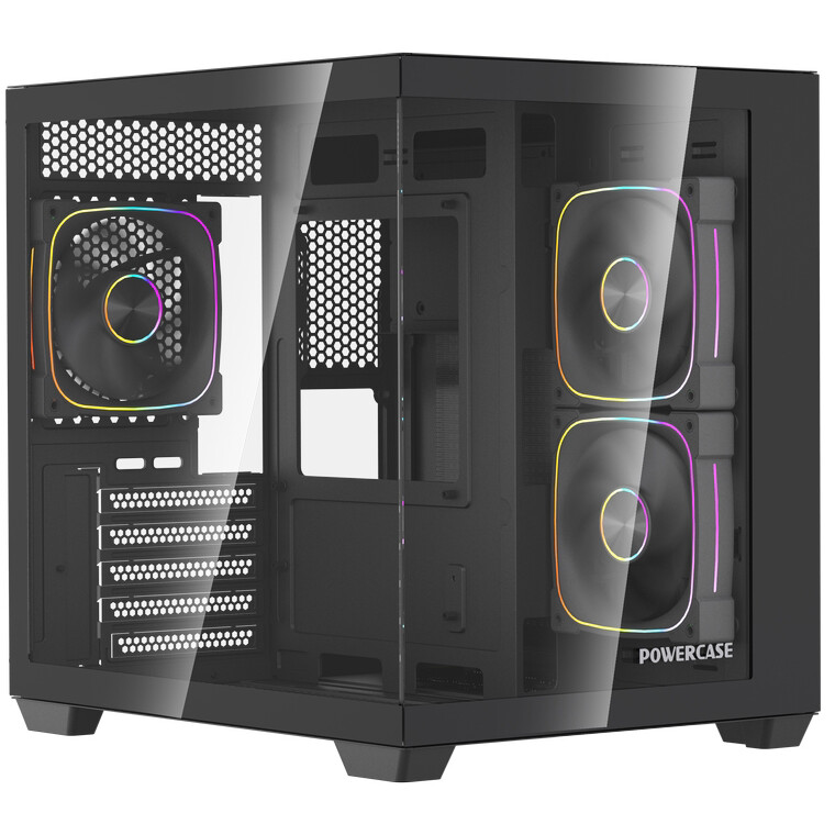 Корпус Powercase Vision Micro M5CB Black