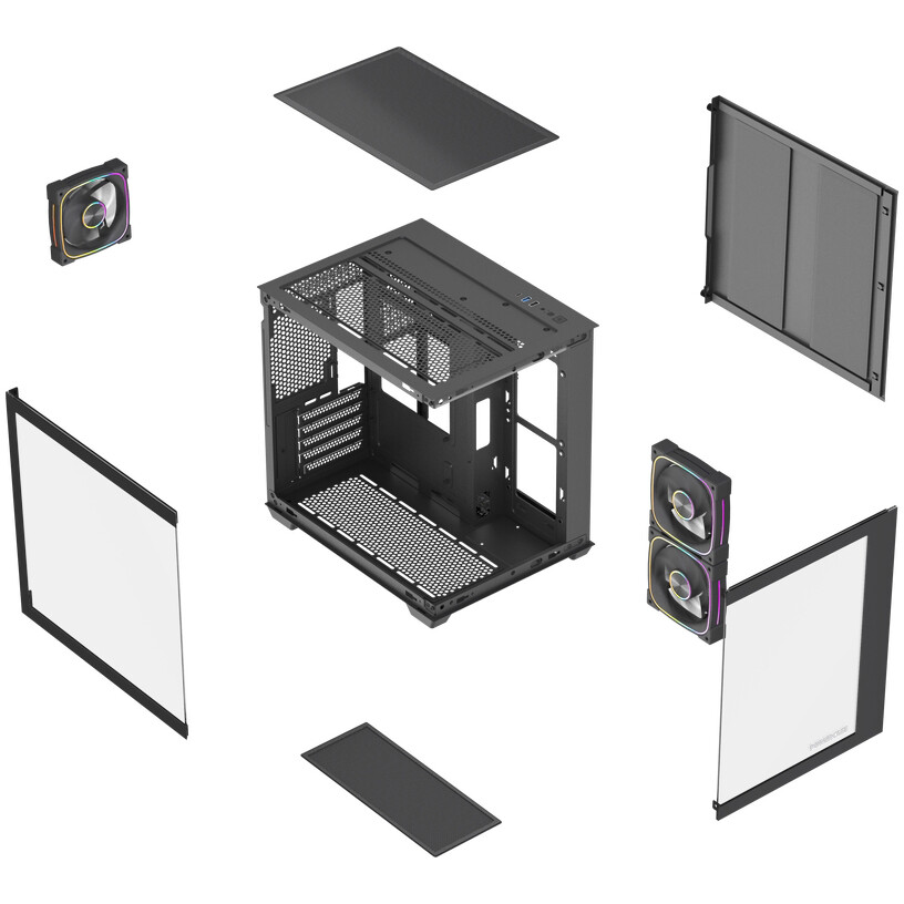 Корпус Powercase Vision Micro M5CB Black — изображение 8
