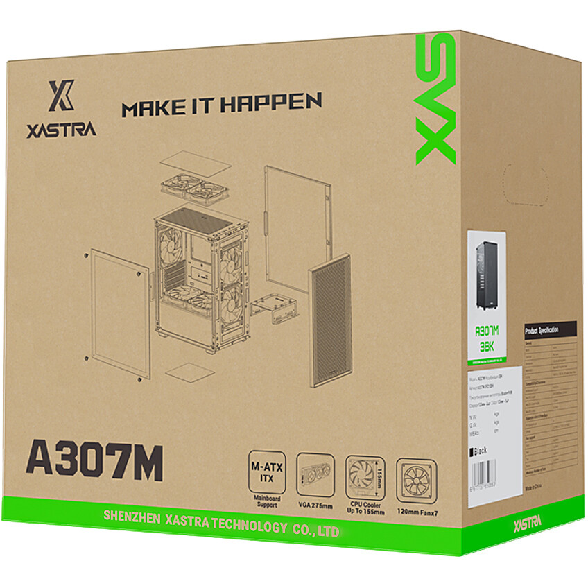 Корпус XASTRA A307M 3BK Black — изображение 4