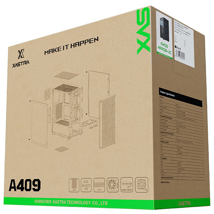 Корпус XASTRA A409 4FC12A-UC Black — изображение 3