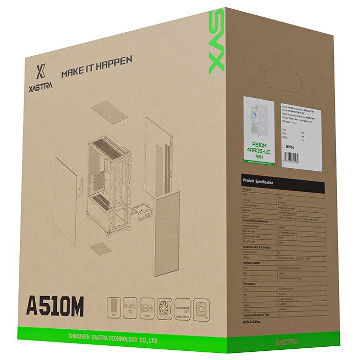 Корпус XASTRA A510M 4ARGB-UC White — изображение 5