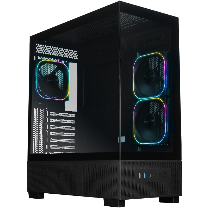 Корпус XASTRA Q500 3ARGB-FG-C10-UC Black — изображение 5