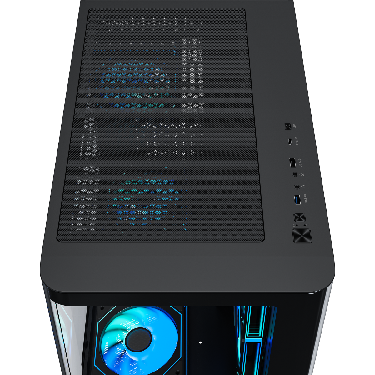 Корпус XASTRA QR500M 6ARGB-FM-C10-UC Black — изображение 6