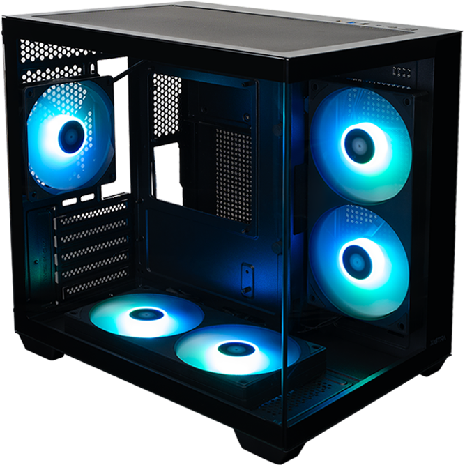 Корпус XASTRA QW400M 5ARGB-FC-C6-AC Black — изображение 5