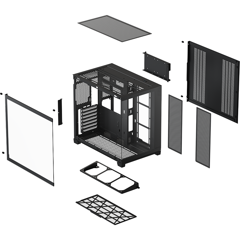 Корпус XASTRA QW500 7ARGB-FC-C6-UC Black — изображение 7