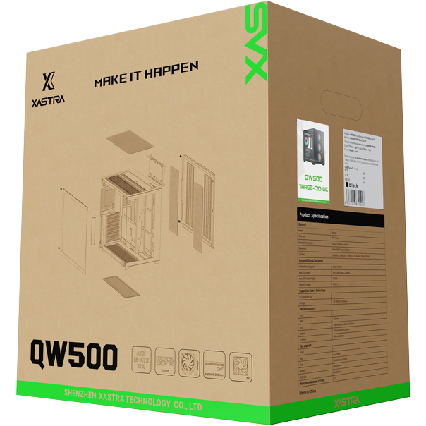 Корпус XASTRA QW500 7FM12A-C10-UC Black — изображение 2