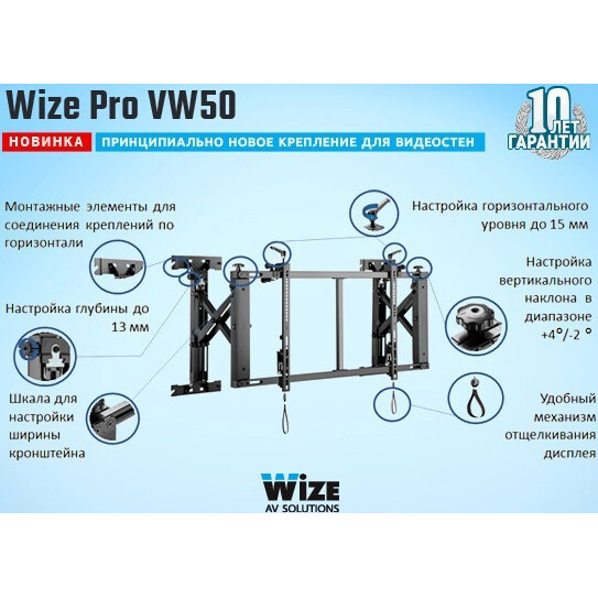 Кронштейн Wize Pro VW50 Black — изображение 4