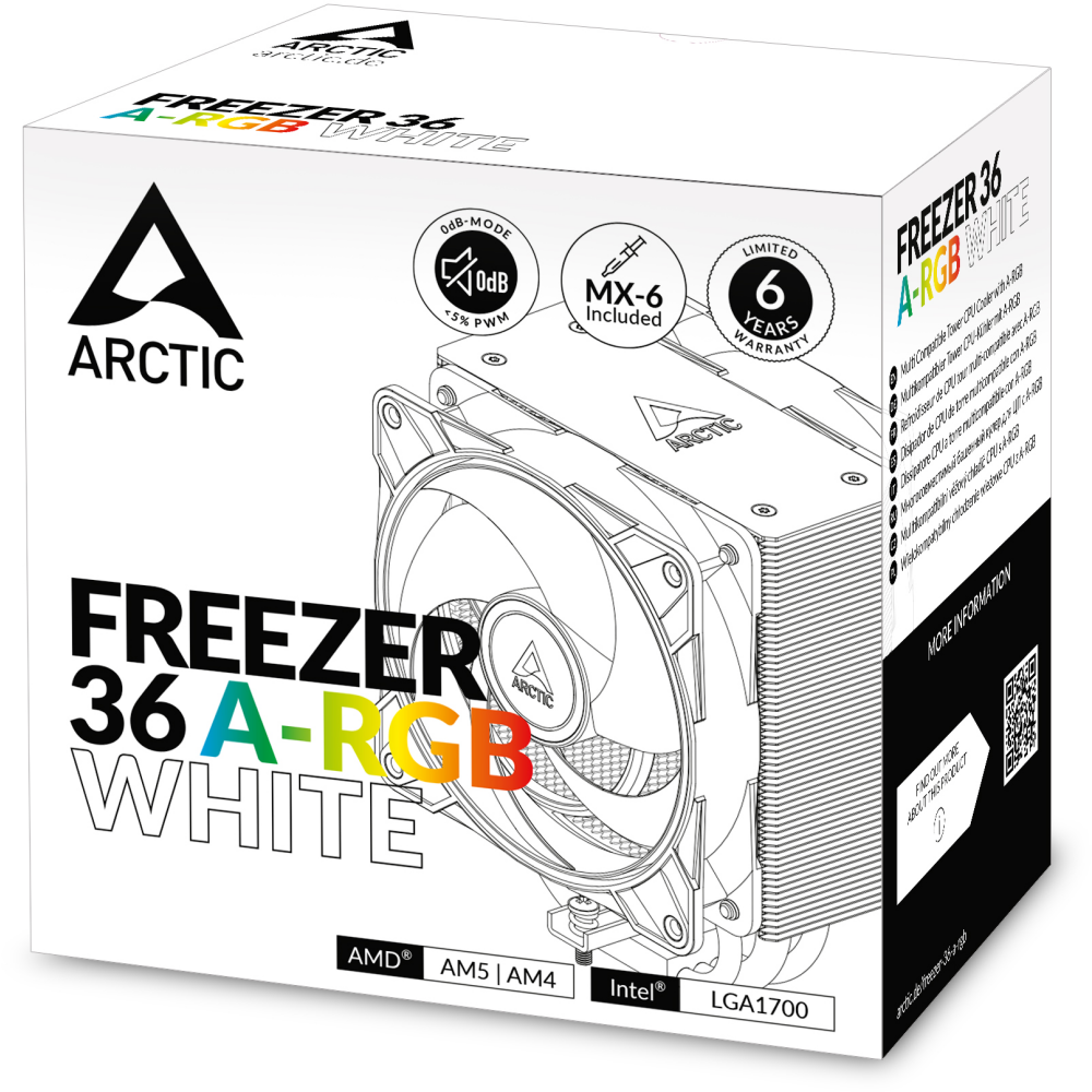 Кулер Arctic Freezer 36 A-RGB White (ACFRE00125A) — изображение 6
