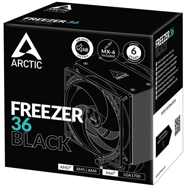 Кулер Arctic Freezer 36 Black (ACFRE00123A) — изображение 6
