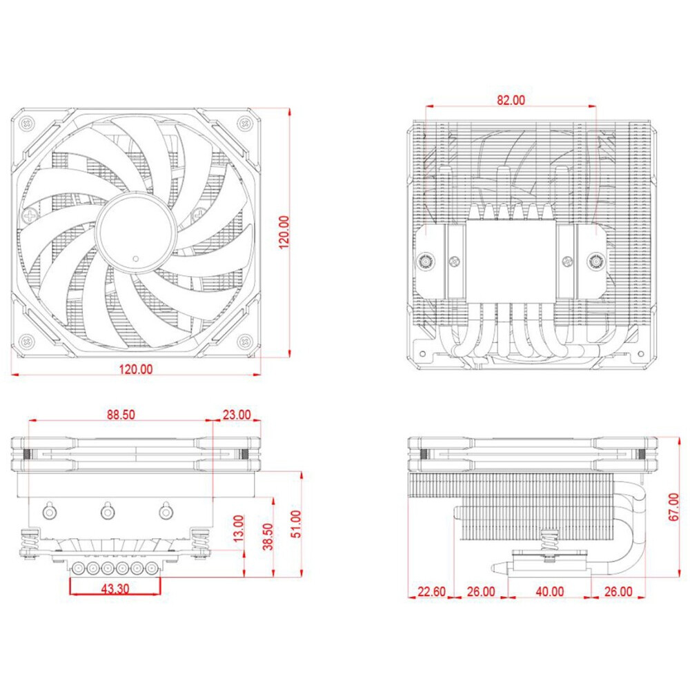 Кулер ID-COOLING IS-67-XT BLACK — изображение 7
