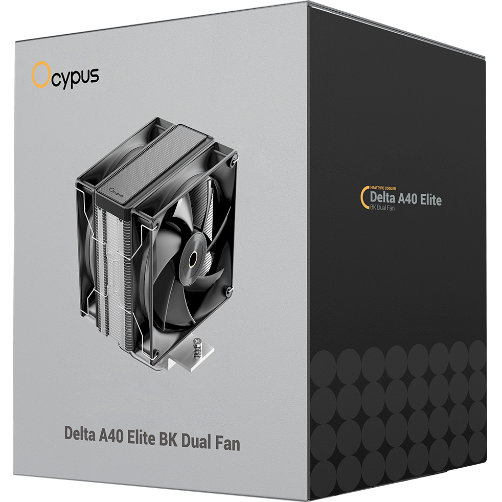 Кулер Ocypus Delta A40 Elite Dual Fan BK — изображение 2