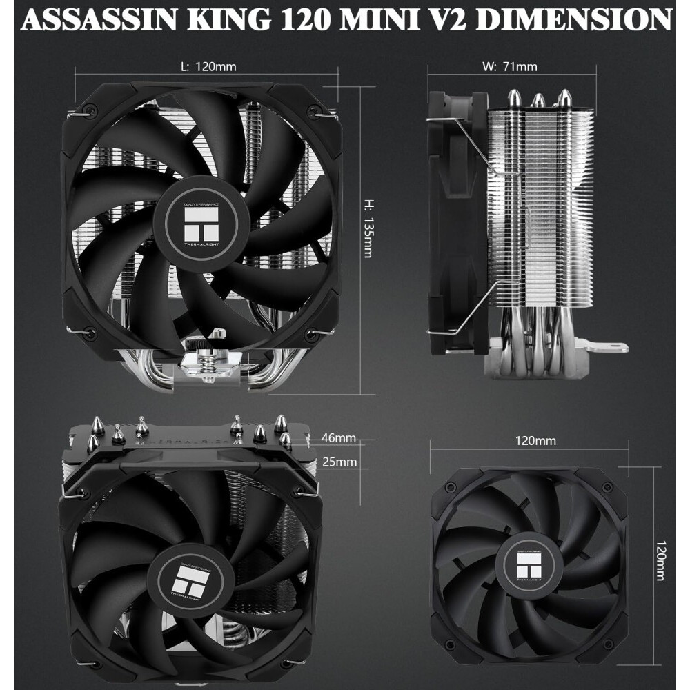 Кулер Thermalright Assassin King 120 Mini v2 — изображение 6