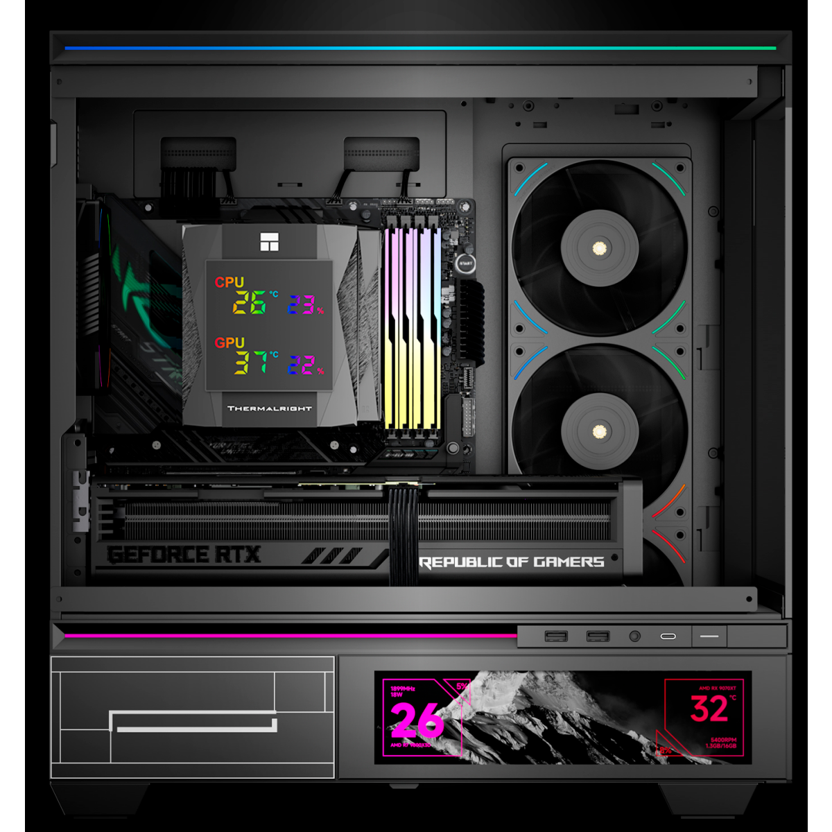 Кулер Thermalright Royal Knight 120 Digital Black — изображение 2