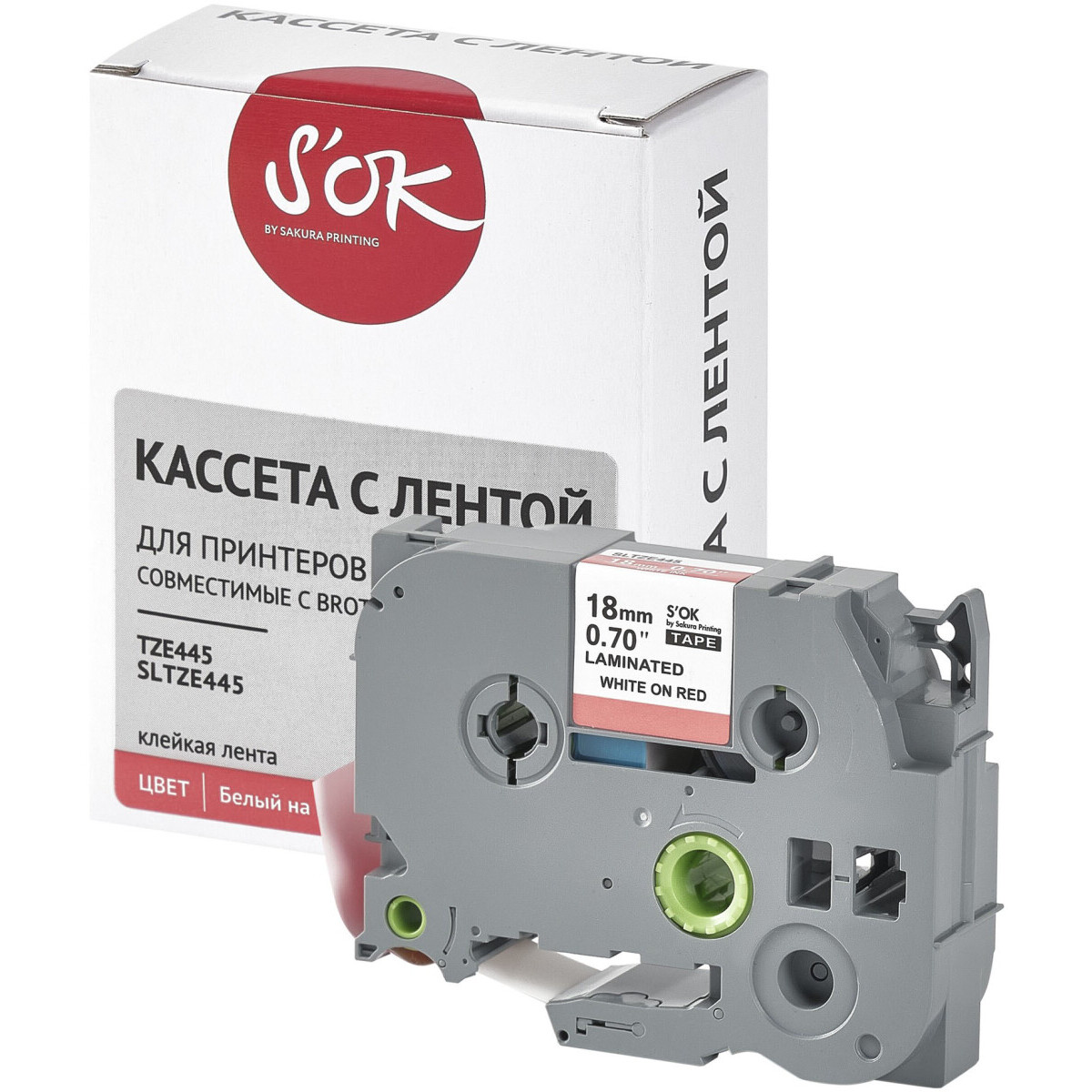 Ленточный картридж Sakura TZE445 — изображение 3