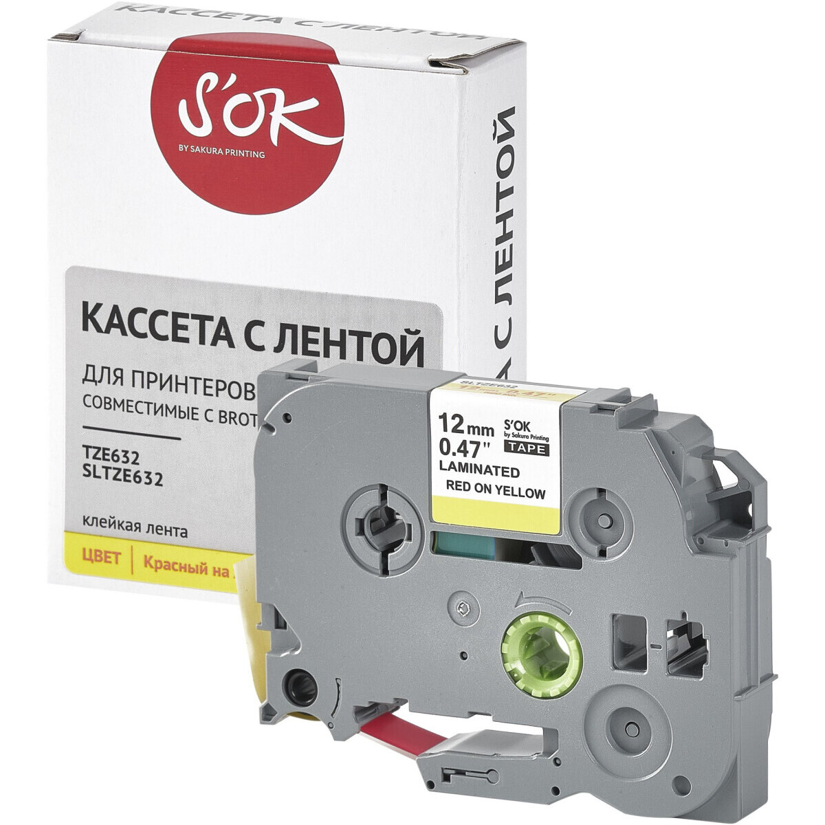 Ленточный картридж Sakura TZE632 — изображение 3