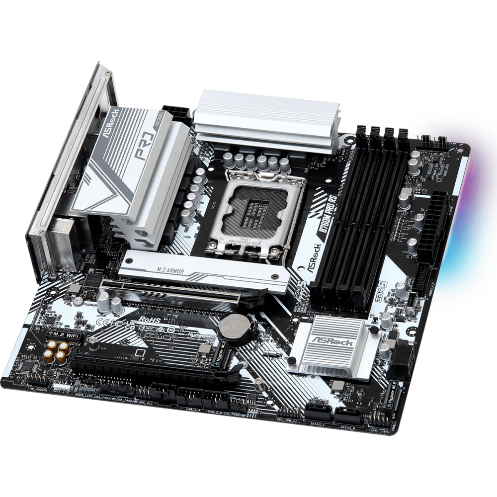 Материнская плата ASRock B760M PRO RS, LGA1700, Intel B760, mATX — изображение 2