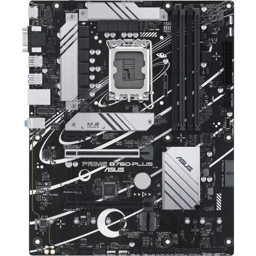 Материнская плата ASUS PRIME B760-PLUS, LGA1700, Intel B760, ATX
